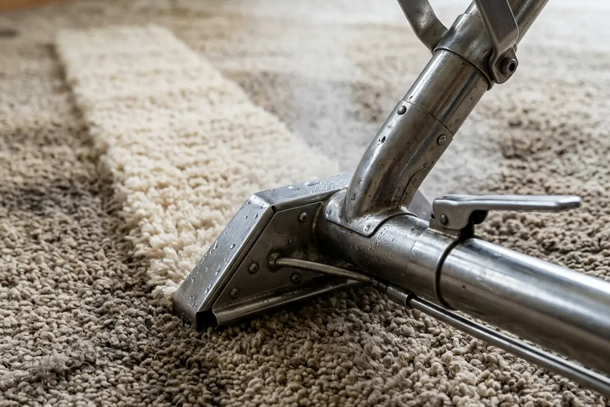 Carpet steam cleaning crew working in Kealba